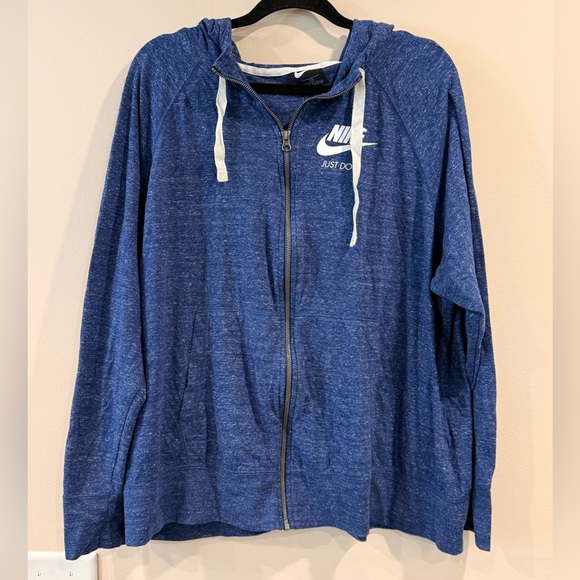 🔥Nike Blue Zip-Up Hoodie🔥 - Picture 1 of 6
